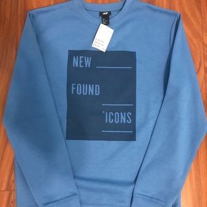 H&M Blue Pullover Sweater Mens Small